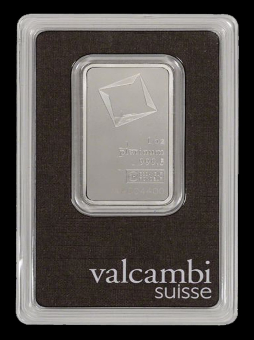 Valcambi 1 oz Platinum Bar